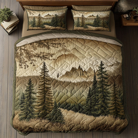 Smoky Horizon 3-Piece Quilted Bedding Set NCU0PT6595