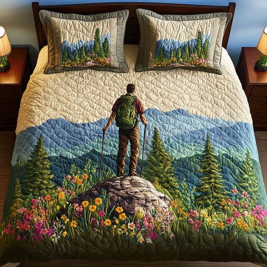 Smoky Summit 3-Piece Quilted Bedding Set NCU0PT6995
