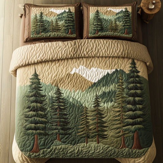 Smoky Summits 3-Piece Quilted Bedding Set NCU0PT6598