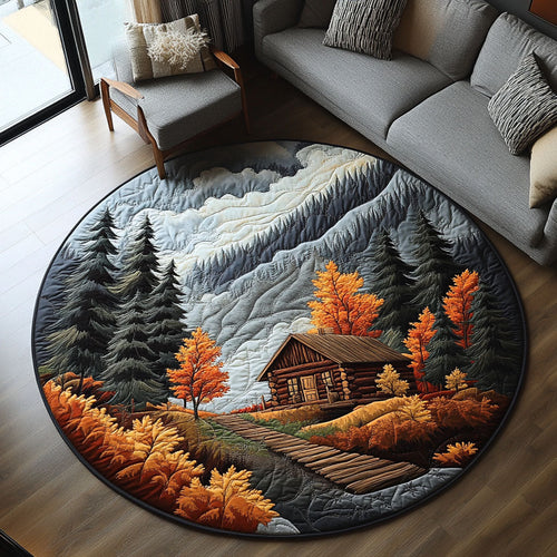 Smoky Valley Haven Quilted Round Mat NCU0PT6776