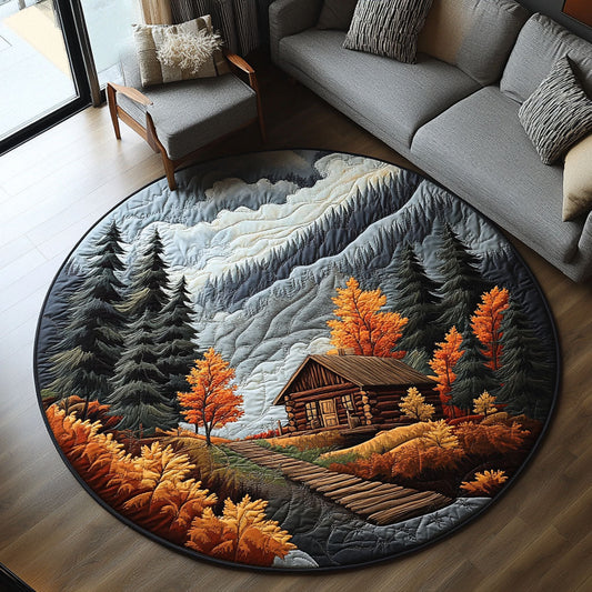 Smoky Valley Haven Quilted Round Mat NCU0PT6776