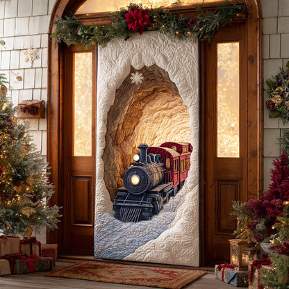 Snow Valley Train Quilted Door Cover NCU0TD1474