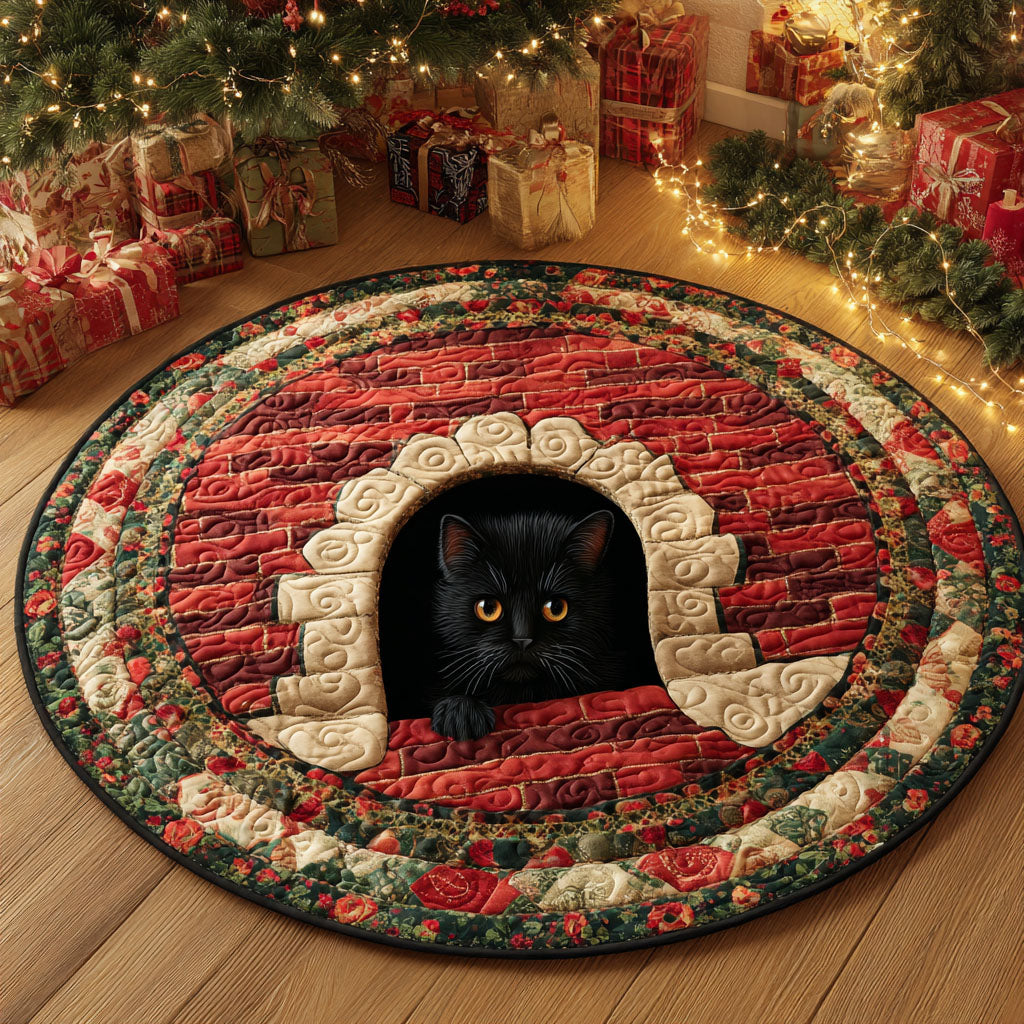 Snow Arch Quilted Round Mat NCU0TV1104