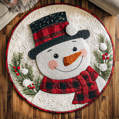 Snow Bliss Quilted Round Mat NCU0NT9750
