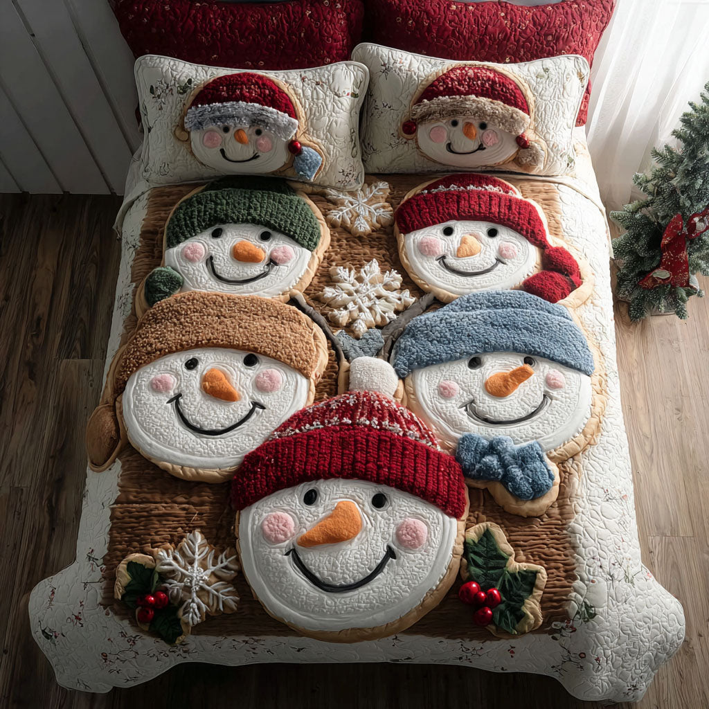 Snow Buddies 3-Piece Quilted Bedding Set NCU0PT10518