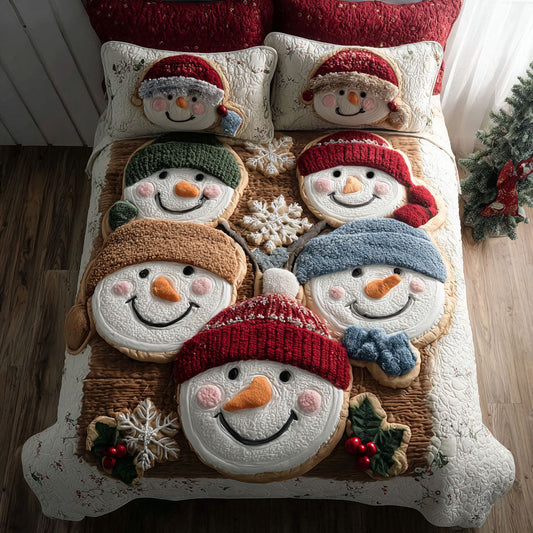 Snow Buddies 3-Piece Quilted Bedding Set NCU0PT10518
