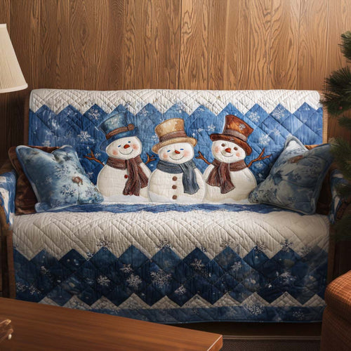 Snow Day Fun Quilted Sofa Cover NCU0NT11268