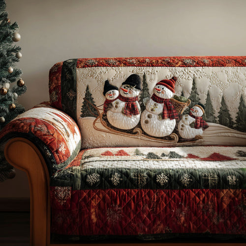 Snow Day Fun Quilted Sofa Cover NCU0PT10531