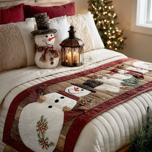 Snow Delight Quilted Bed Runner NCU0PT9166
