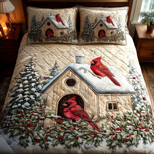 Snow Haven 3-Piece Quilted Bedding Set NCU0TV1153