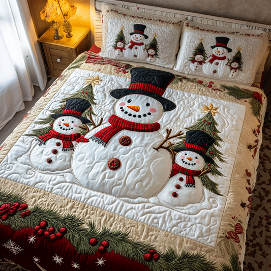 Snow Haven 3-Piece Quilted Bedding Set NCU0VH901