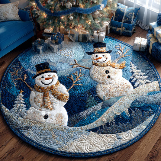 Snow Haven Quilted Round Mat NCU0PT10434