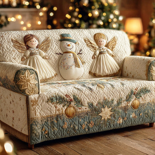 Snow Lantern Friend Quilted Sofa Cover NCU0TD1521
