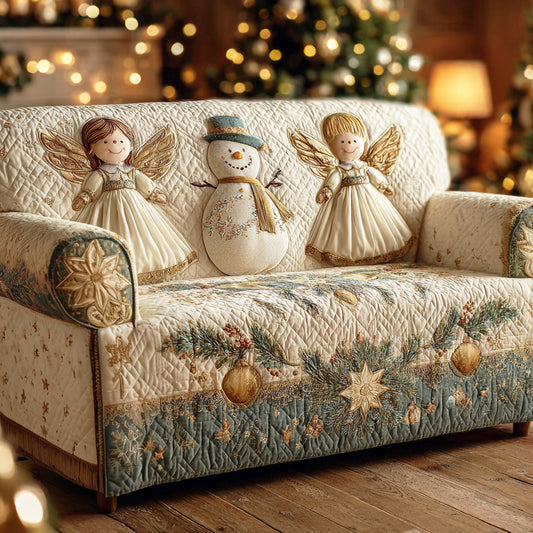 Snow Lantern Friend Quilted Sofa Cover NCU0TD1521