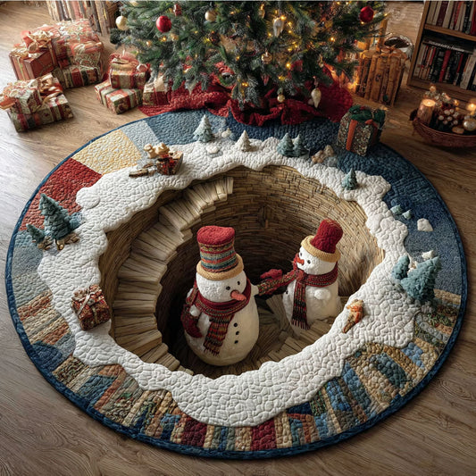 Snow Magicland Quilted Round Mat NCU0PT10435