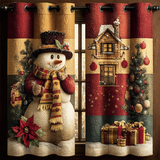 Snow Parade Holiday Quilted Curtains NCU0TD1610
