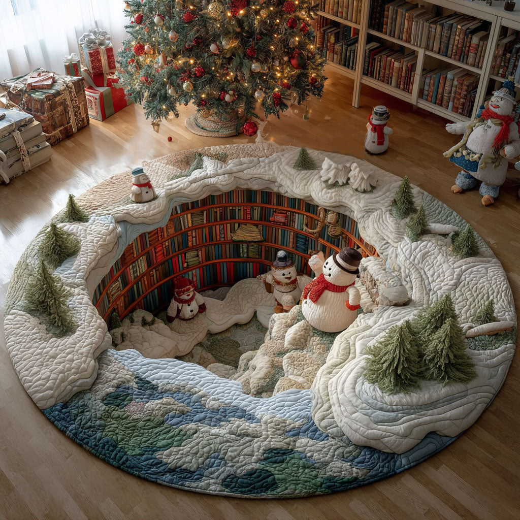 Snow Peakway Quilted Round Mat NCU0PT10436