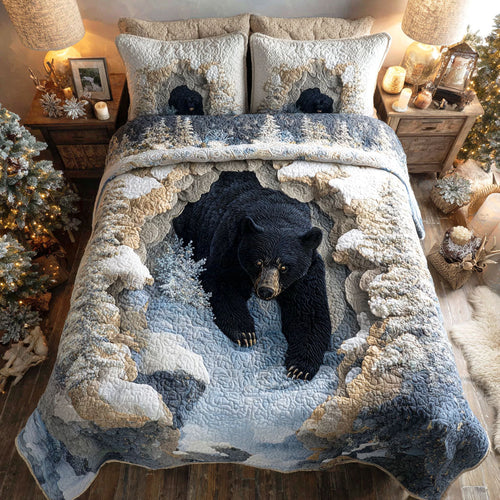 Snow Refuge 3-Piece Quilted Bedding Set NCU0TV1160