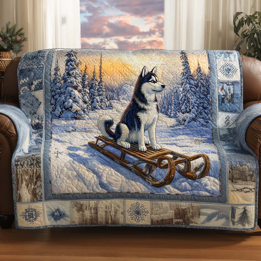 Snow Trail Guardian Quilted Sofa Cover NCU0XD1263