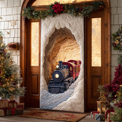 Snow Valley Train Quilted Door Cover NCU0TD1474