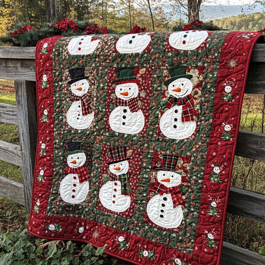 Snowball Symphony Quilted Blanket NCU0XD307
