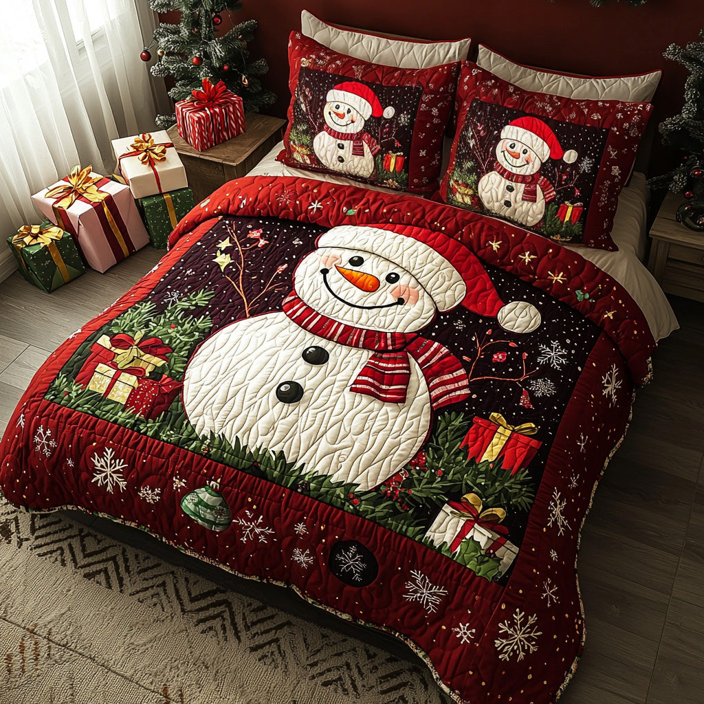 Snowbound 3-Piece Quilted Bedding Set NCU0DV7802