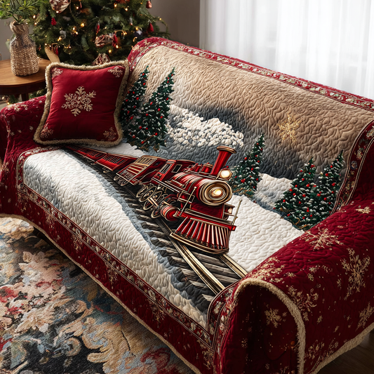 Snowbound Magic Quilted Sofa Cover NCU0DK10631