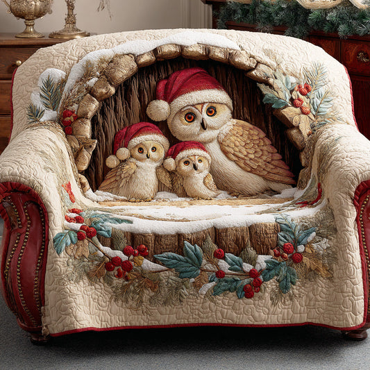 Snowbound Watcher Quilted Sofa Cover NCU0TD1142