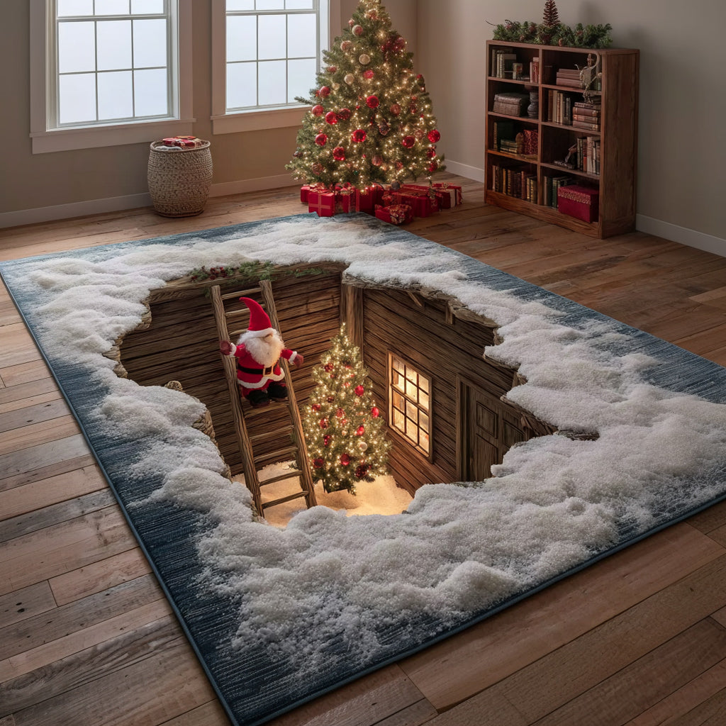 Snowfall Gnome Area Rug NCU0HH1421 – Vantique