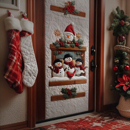 Snowfall Magic Quilted Door Cover NCU0PT10503