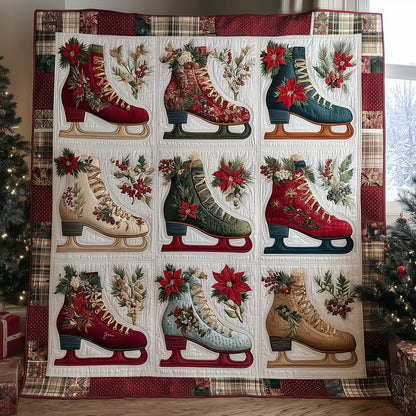 Snowfall Waltz Quilted Blanket NCU0TH3573