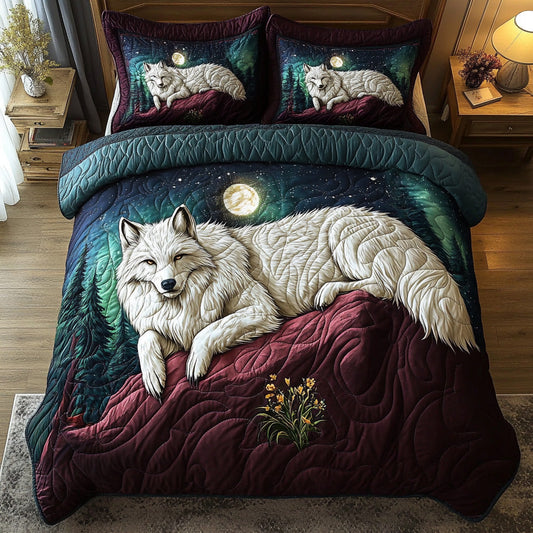 Snowfang 3-Piece Quilted Bedding Set NCU0DV6428