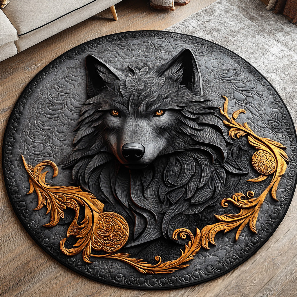 Snowfang Quilted Round Mat NCU0DV6526