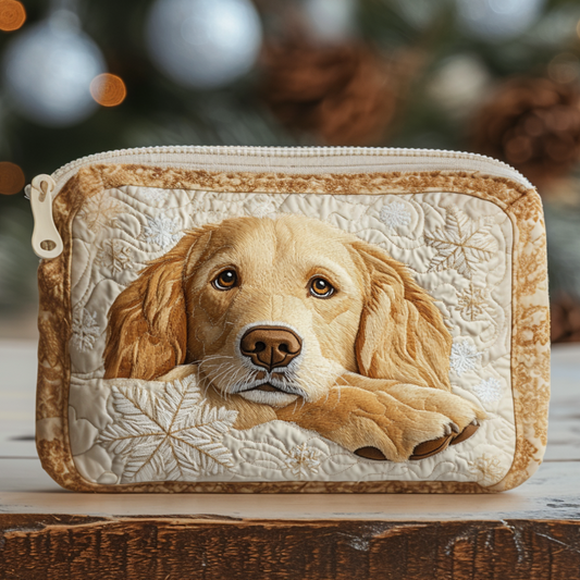 Snowflake Buddy Quilted Zipper Pouch NCU0NT9706