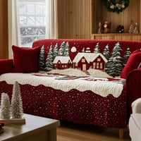 Snowflake Bliss Quilted Sofa Cover NCU0NT10767