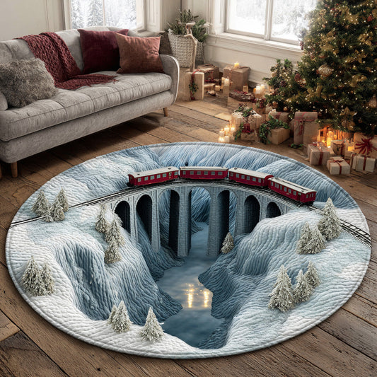 Snowflake Dream Field Round Carpet NCU0TD1752