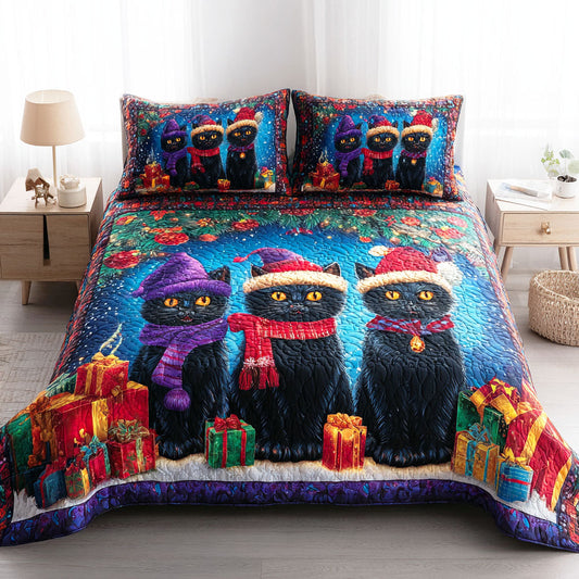 Snowflake Paws 3-Piece Quilted Bedding Set NCU0TD922