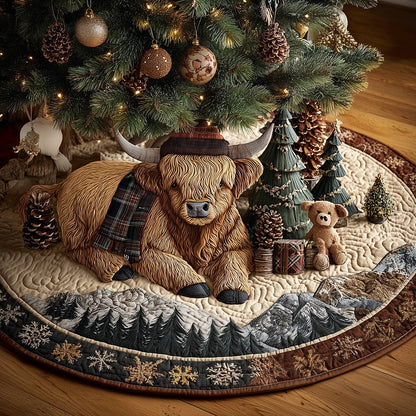 Snowflake Snout Christmas Quilted Tree Skirt NCU0TH3686