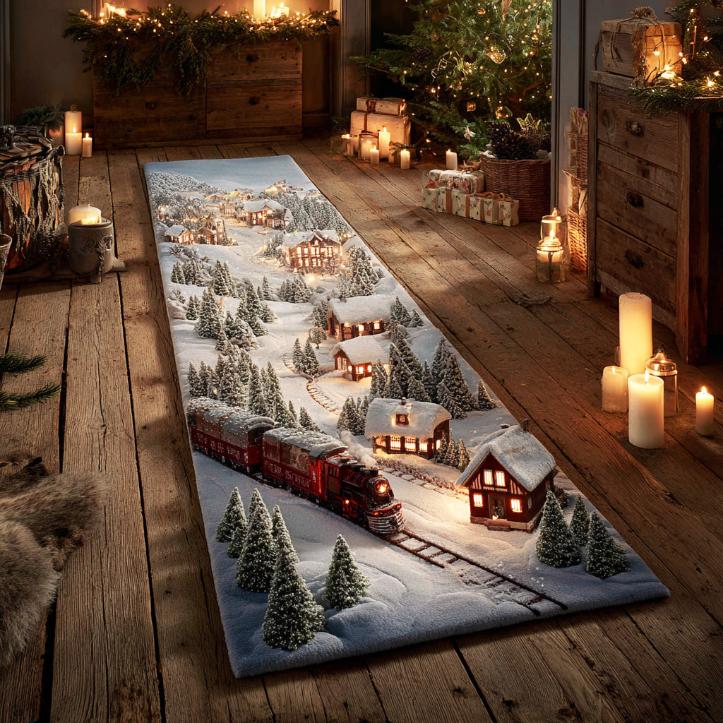 Snowflake Steam Line Runner Carpet NCU0TD1679