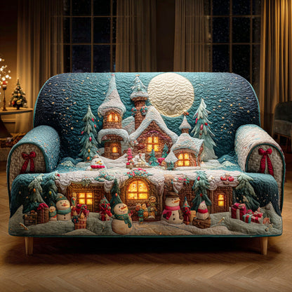Snowflake Wonder Realm Quilted Sofa Cover NCU0TD1835