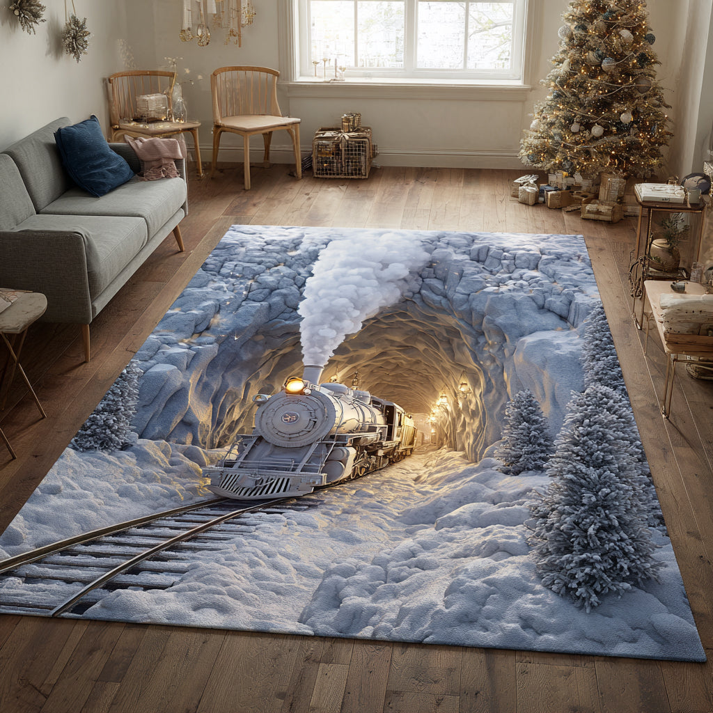 Ariva Train Rug Snowlight Path Train Area Rug NCU0DV8308 – Vantique