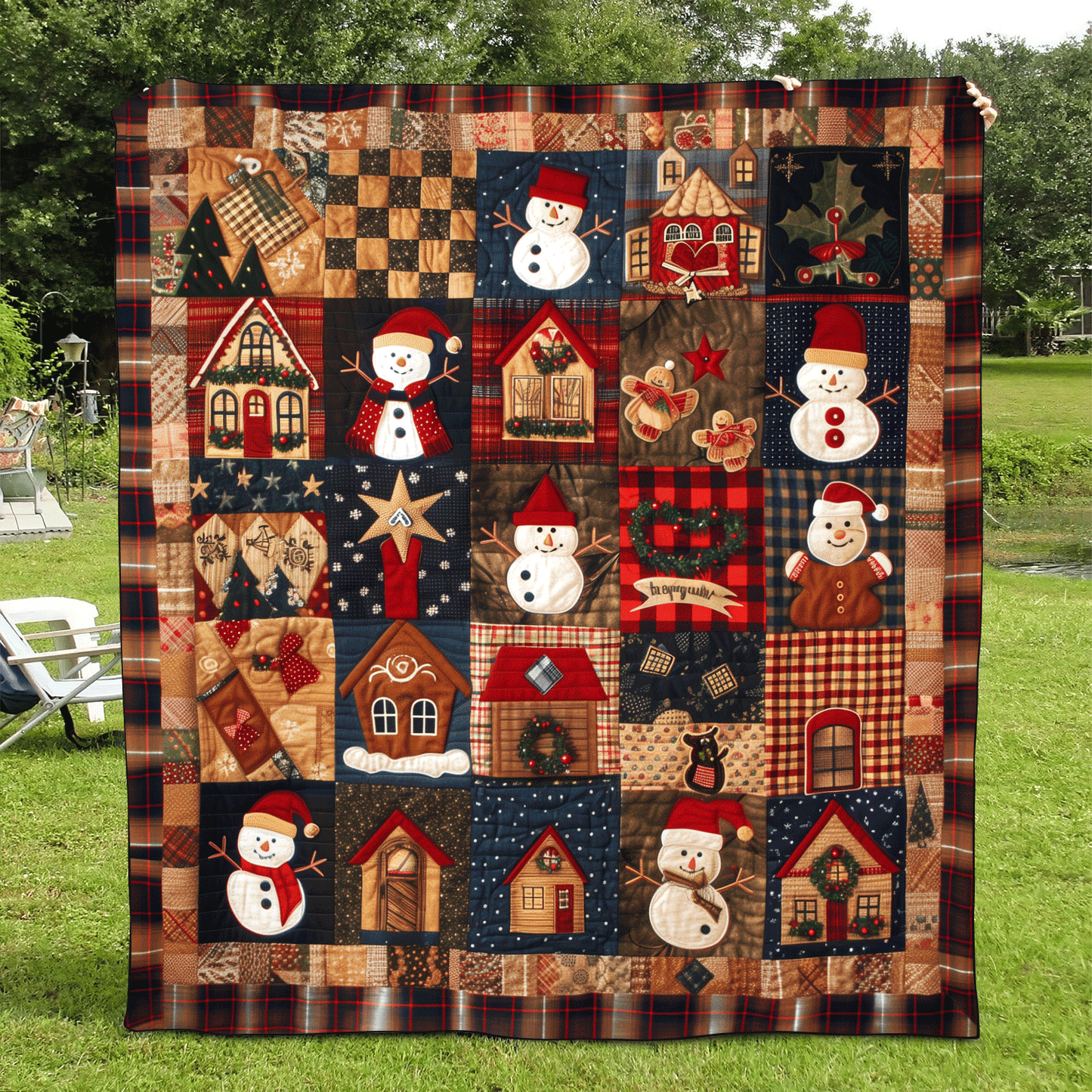 Snowman Jubilee Quilted Blanket NCU0TH1021