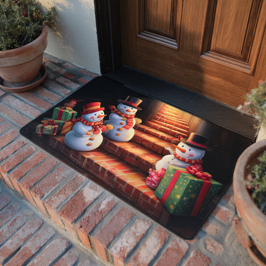 Snowman Christmas Ascent Doormat NCU0HH876