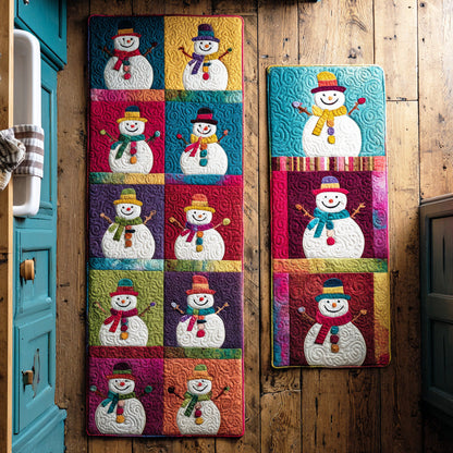 Snowman Evening Glow Kitchen Area Rug NCU0TD1698