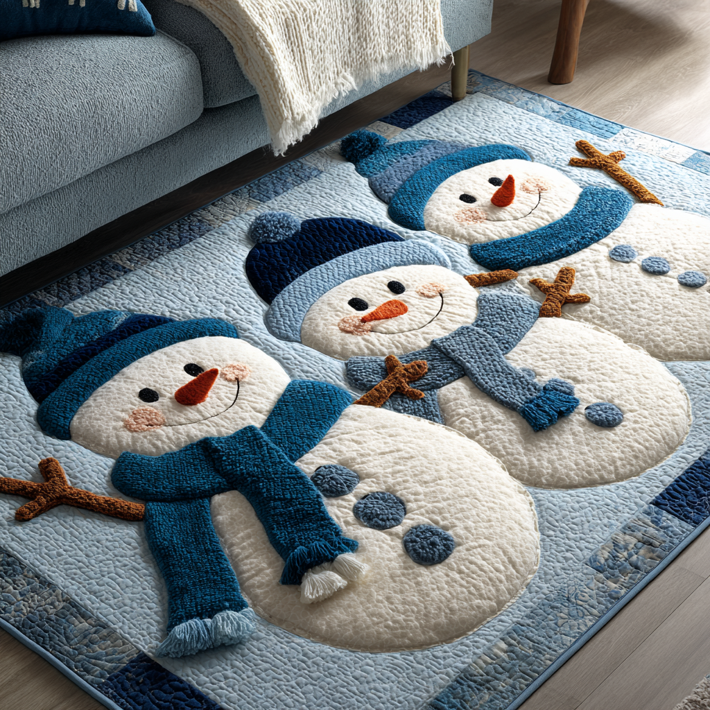 Snowman Glow Area Rug NCU0DK10448 – Vantique