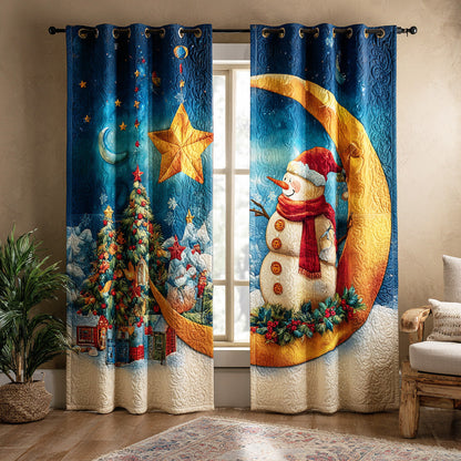 Snowman Merry Frost Quilted Curtains NCU0TD1487