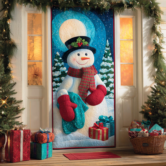 Snowman Merry Frost Quilted Door Cover NCU0TD1508