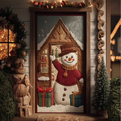 Snowman Smile Quilted Door Cover NCU0PT10504
