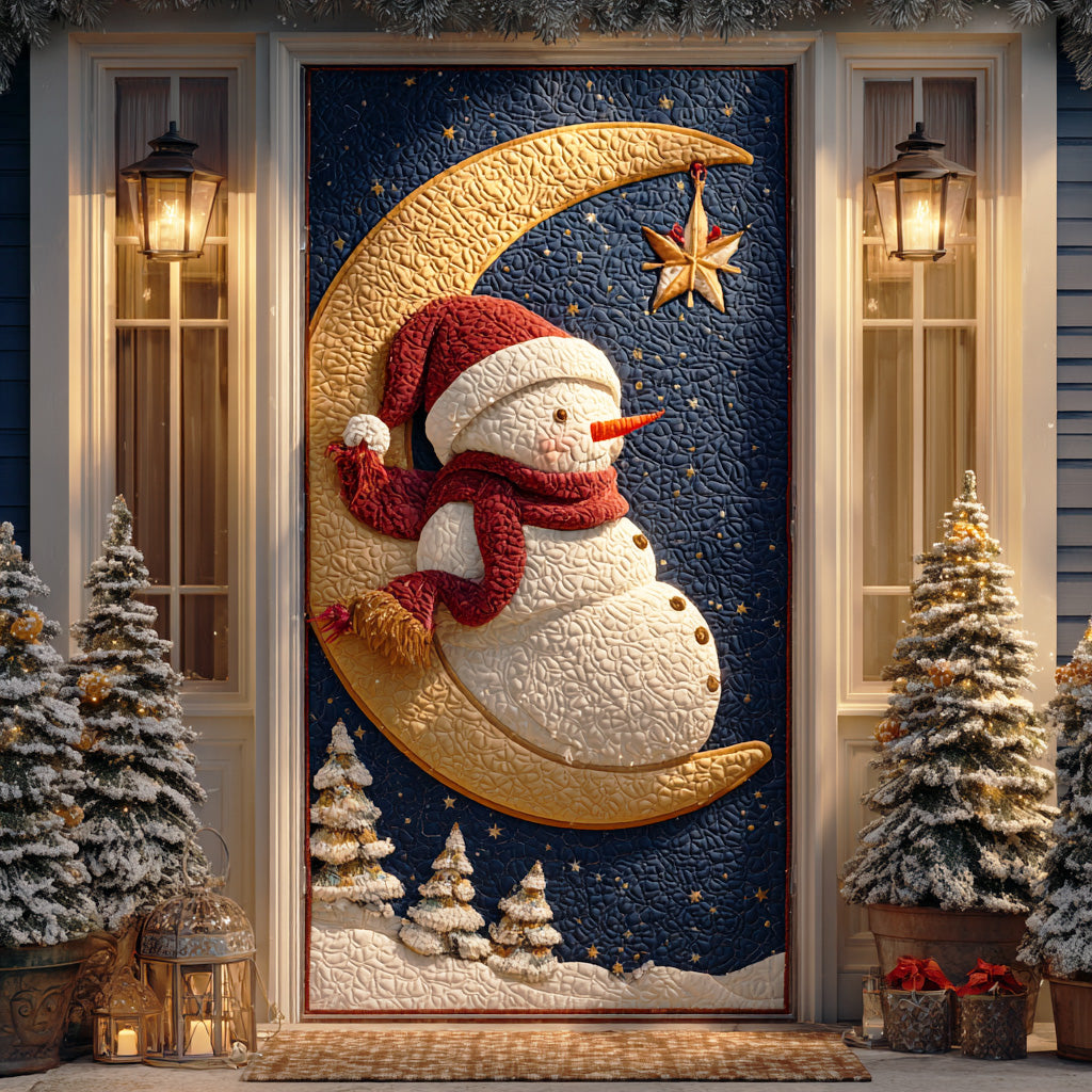 Snowman Warm Greetings Quilted Door Cover NCU0TD1510