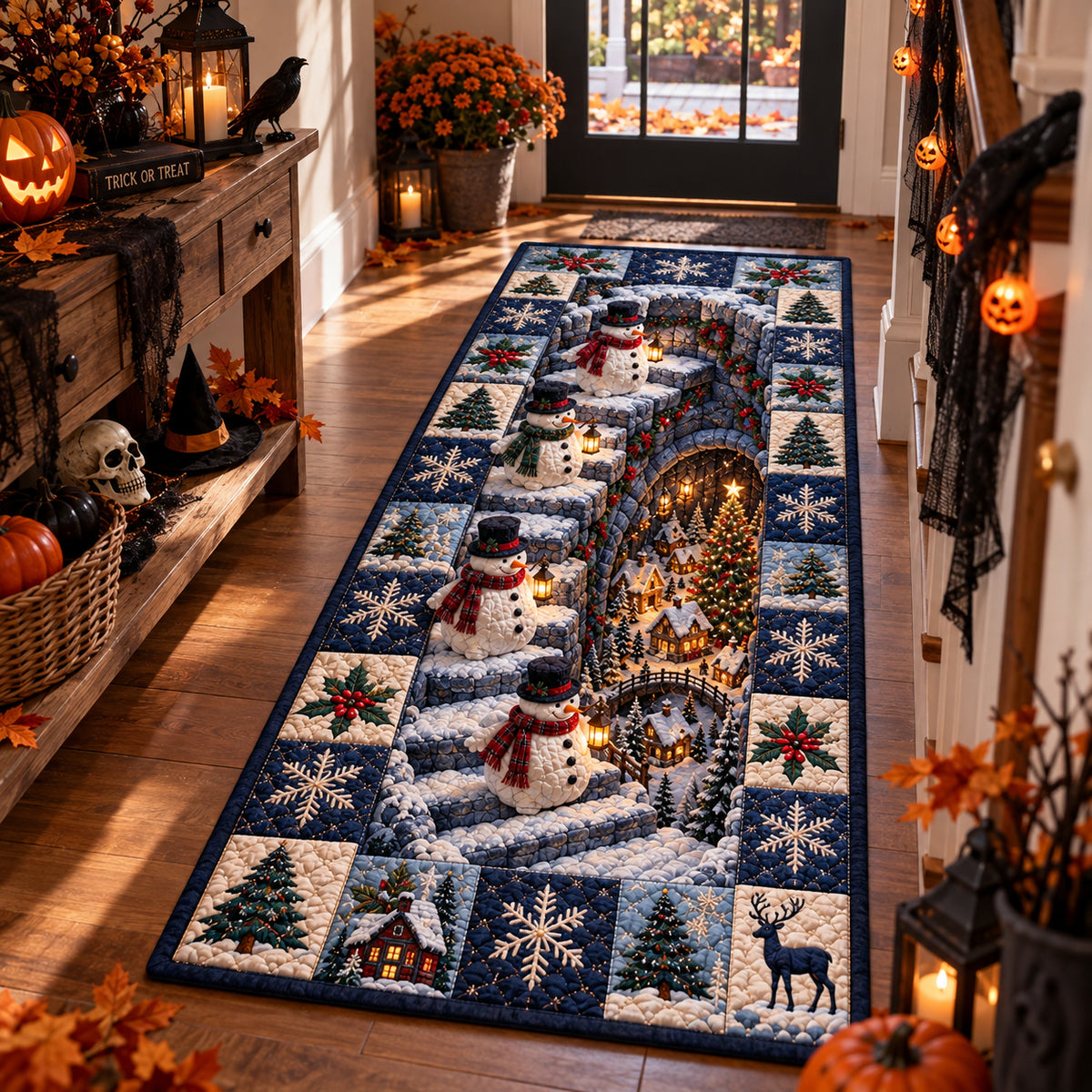 Snowmen Pathway Runner Carpet NCU0DV10224